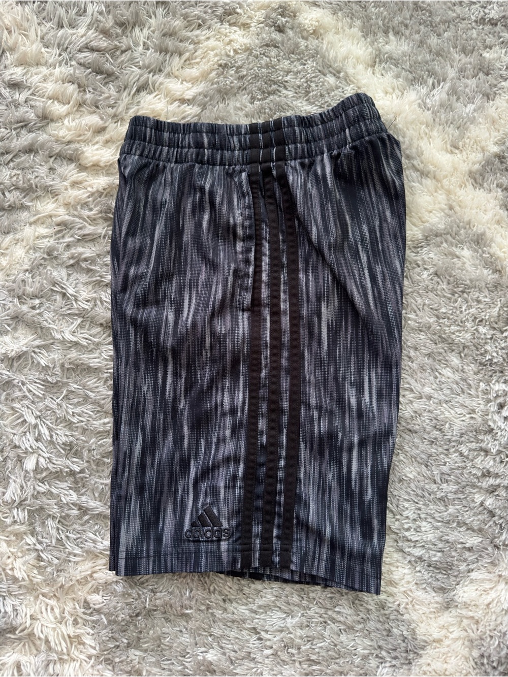 adidas Boys Black & Gray Performance Shorts
